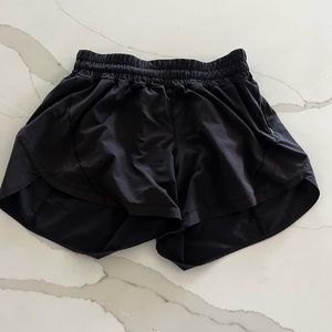Track That 5” Mid Rise Black Lululemon Shorts